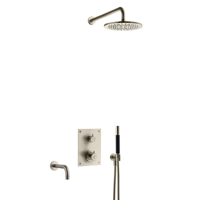 DUSCHBLANDARE BOX7368 ED2 TERMOSTAT INBYGGNAD BR NICKEL | Beijerbygg Byggmaterial